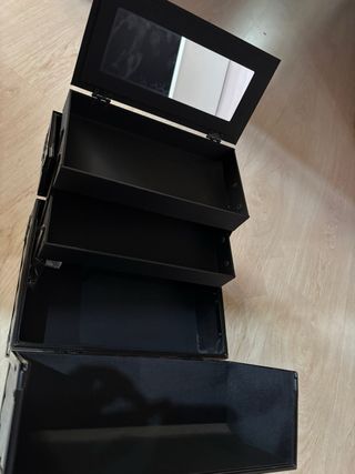 Maletín de maquillaje negro