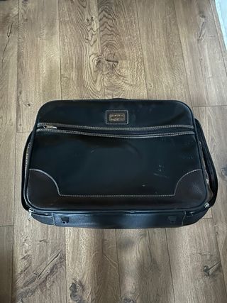 Maletín ejecutivo piel negro y marrón