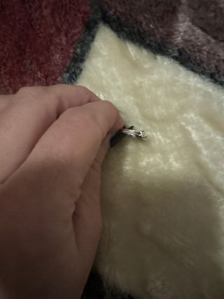 Anillo plata brillante con diamante de plata 