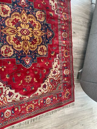 Alfombra hecha a mano de India de lana