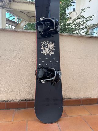 Tabla de Snowboard Negra