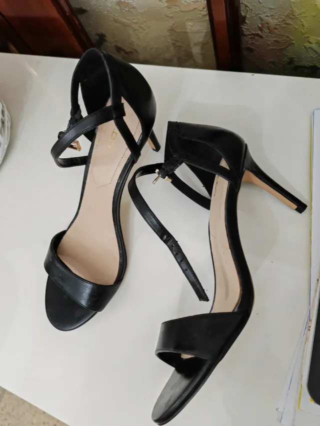Tacones Aldo Negros Talla 38