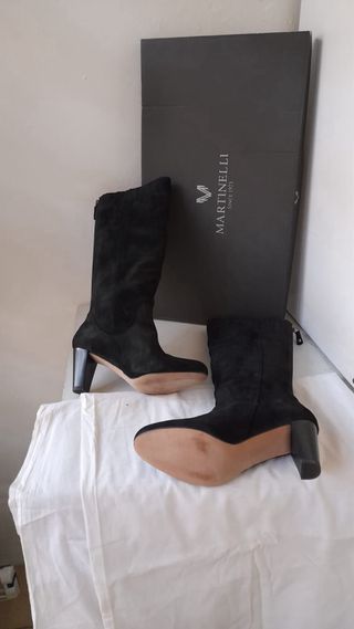 Botas de ante Martinelli negras mujer