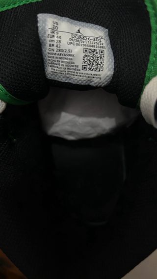 Air Jordan 1 Mid Verdi/Bianche Uomo 44