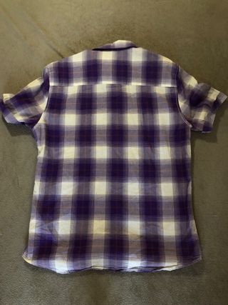 Camiseta de cuadros azules H&M