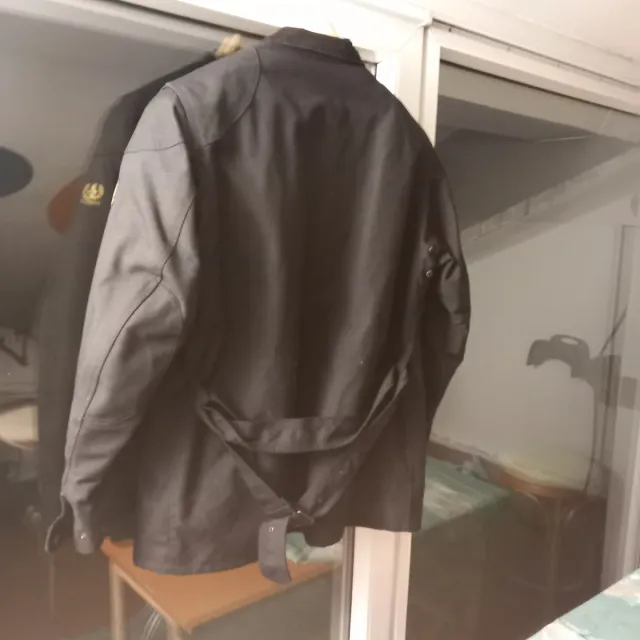 Giubbotto moto nero uomo