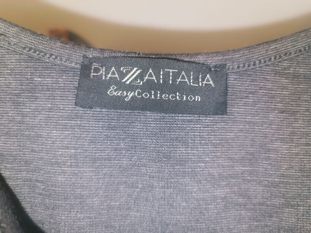 Tubino Donna Piazza Italia Nero Grigio Taglia S