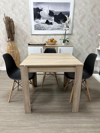 Conjunto Mesa + 4 Sillas Estilo Nordico *NUEVO