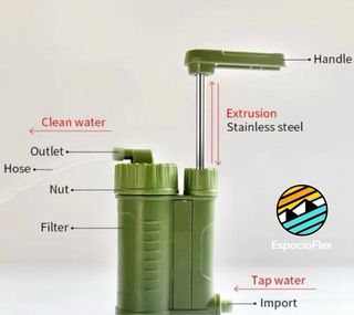 Bomba de agua manual supervivencia