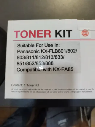 Tóner Panasonic KX-FLB801/802/803/811/812/813/833/