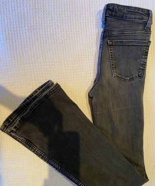 Jeans Zara Mujer Negros, ajustados y acampanados
