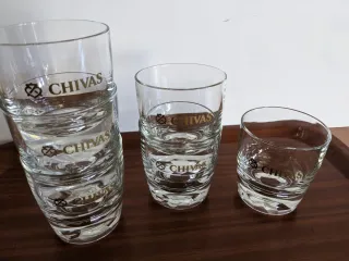 6 BICCHIERI DA WHISKY CHIVAS IN CRISTALLO