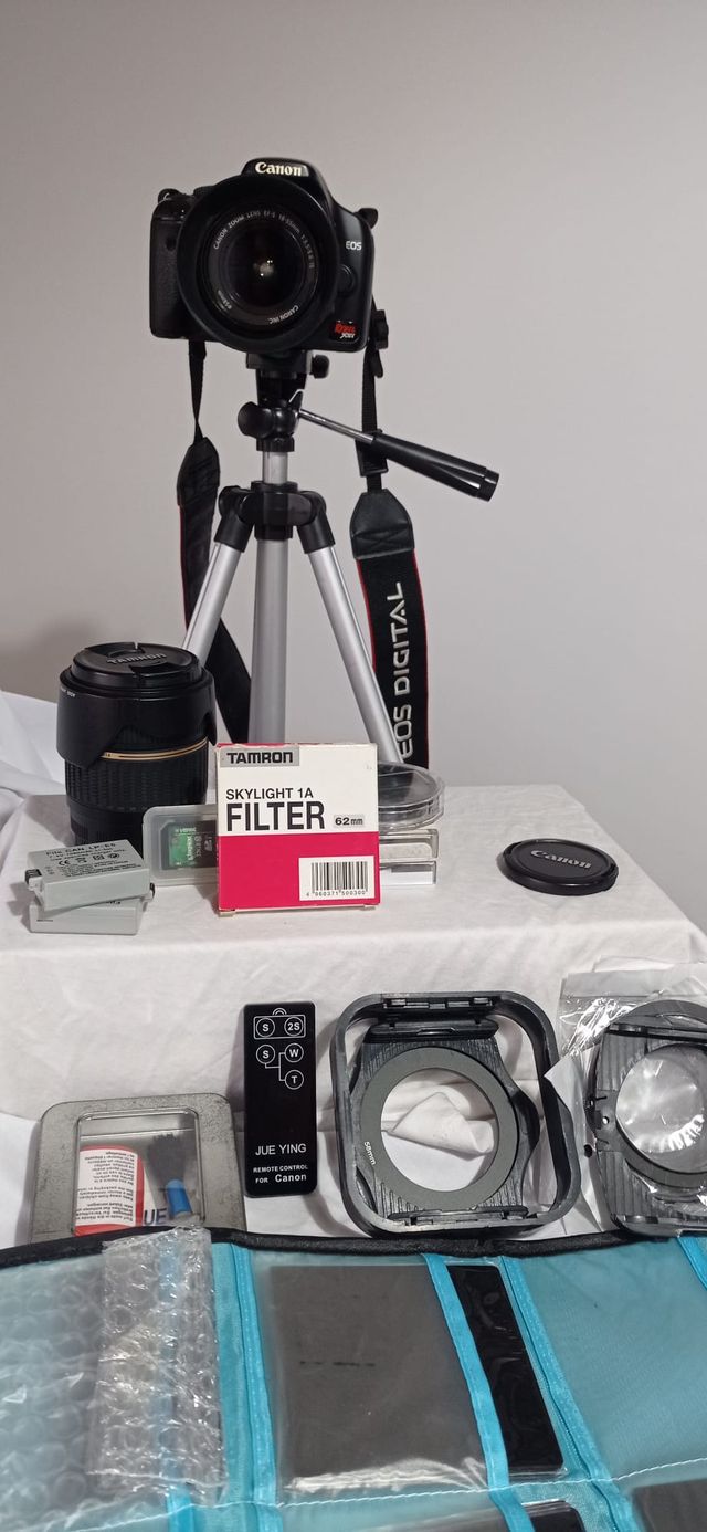 Cámara Canon Rebel XSI-450D + kit