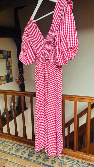 Vestido Vicolo Rojo Cuadros