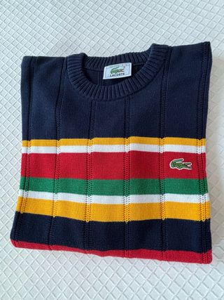 Jersey Lacoste Hombre Talla 7 Rayas