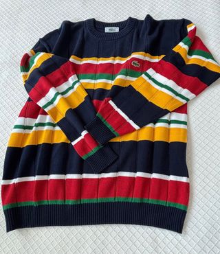 Jersey Lacoste Hombre Talla 7 Rayas