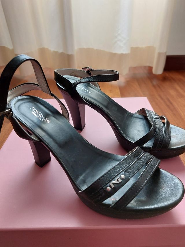 Sandali Nero Giardini Neri Donna