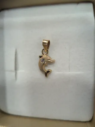 Mini colgante delfín oro