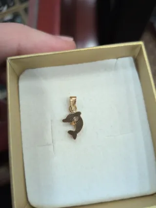 Mini colgante delfín oro