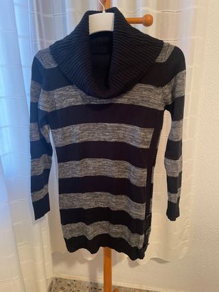 Jersey de rayas cuello alto