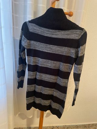 Jersey de rayas cuello alto