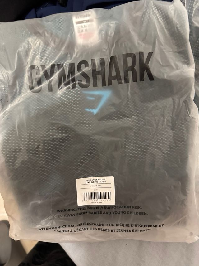 Gymshark Onyx V5 Manga Larga Azul