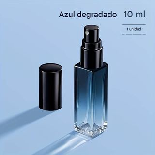 Bote Perfume Rellenable 10ml Degradado Azul