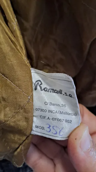 Chaqueta de piel marrón para hombre
