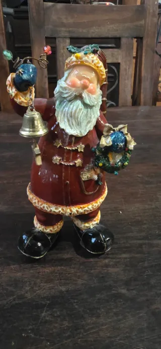 Papá Noel de resina