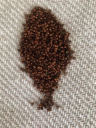 Lote de cuentas para bisutería, chafas cobre