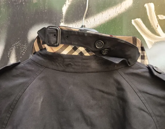 Trench Coat Burberry London Original Negro