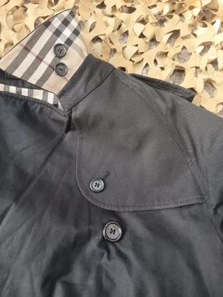 Trench Coat Burberry London Original Negro