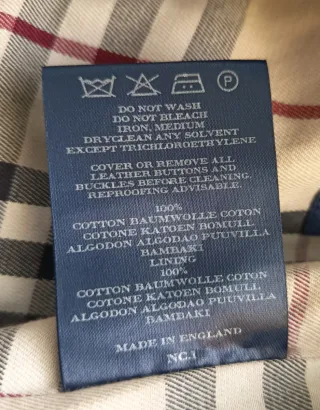 Trench Coat Burberry London Original Negro