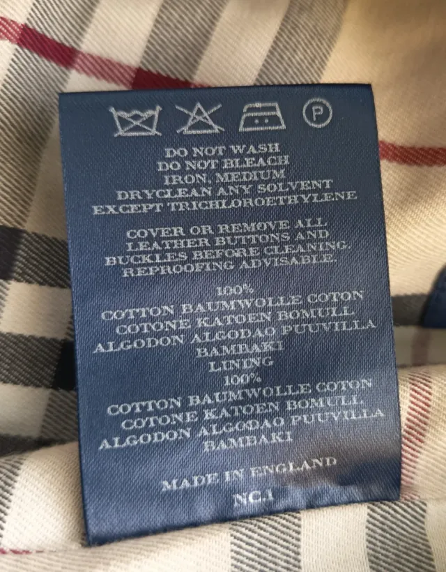 Trench Coat Burberry London Original Negro