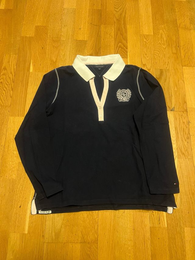 Polo Tommy Hilfiger azul marino mujer