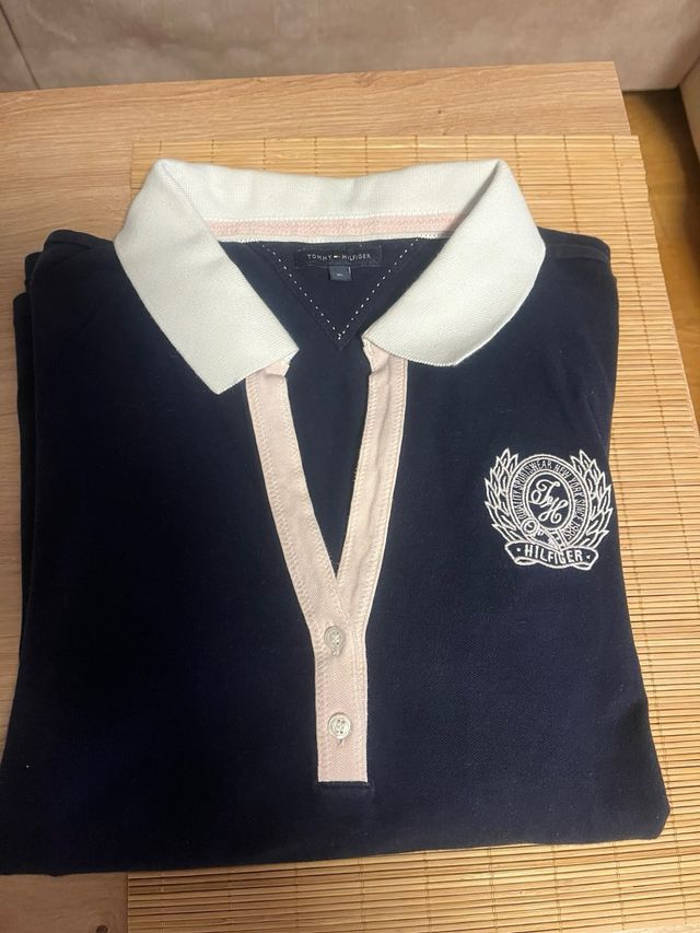 Polo Tommy Hilfiger azul marino mujer