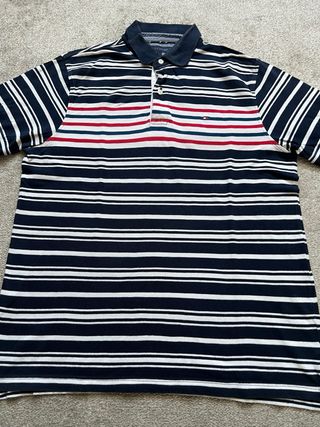 Polo Tommy Hilfiger Azul Marino y Blanco