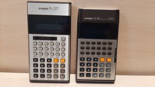 2 Calculadoras Casio FX-120 y FX-140 Vintage