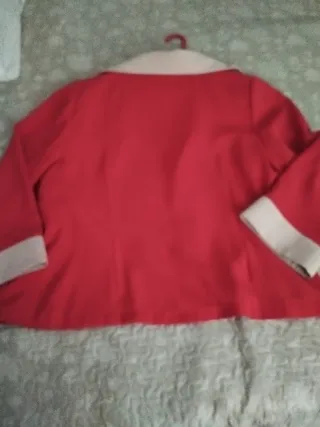 Chaqueta vintage MANILA roja y beige