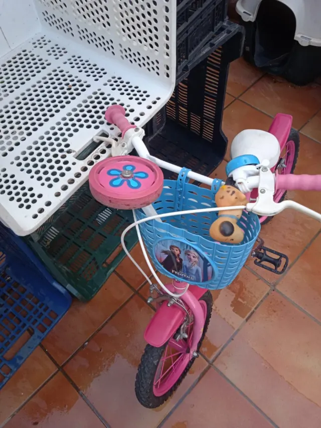 Bicicleta infantil rosa 