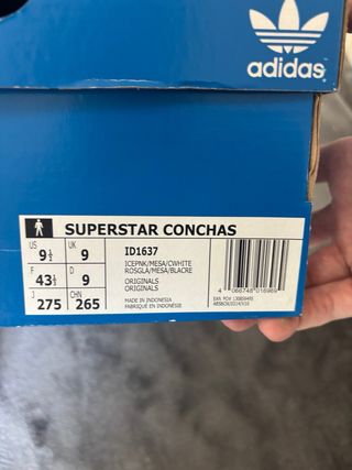 Adidas Superstar Conchas Talla 43 1/3 Nuevas
