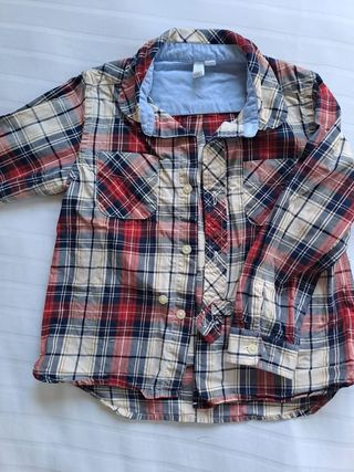 Camisa cuadros bebé