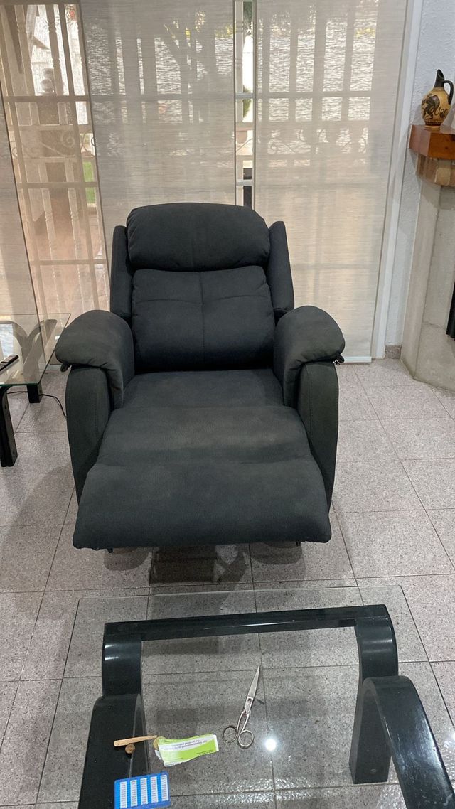 Butaca reclinable tela