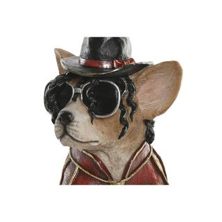 Figura Perro Moderno Resina Marrón