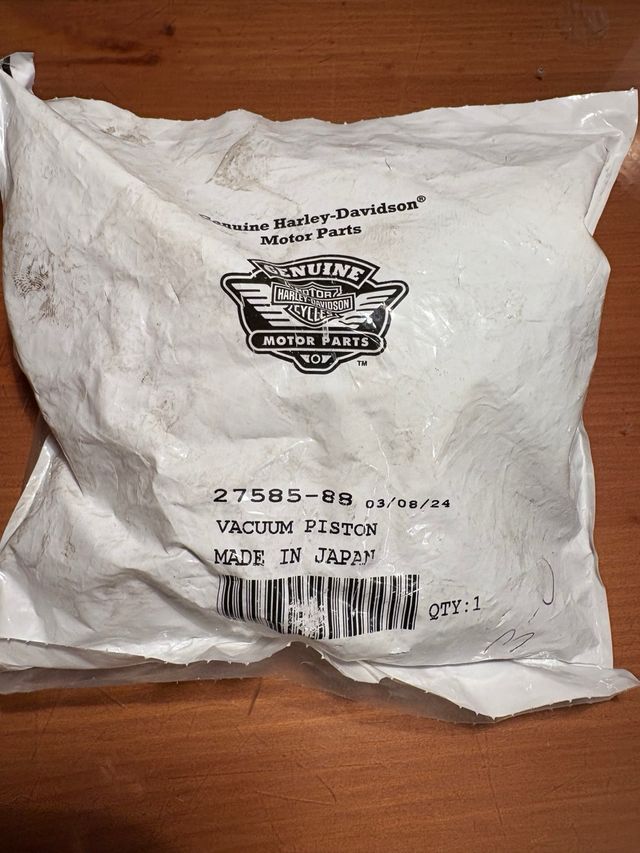 Pistón Vacío H-D para Carburador CV