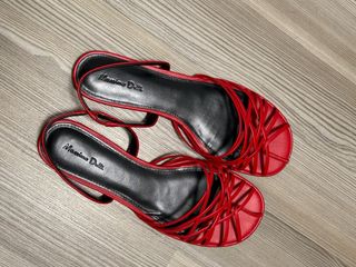Sandalias Massimo Dutti Rojas