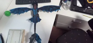 Juguete Dragón Desdentado negro-Azul