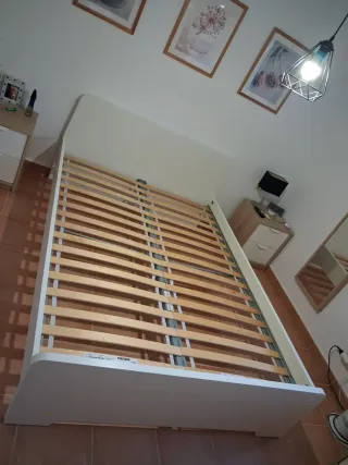 Estructura Cama 140x200 Blanca