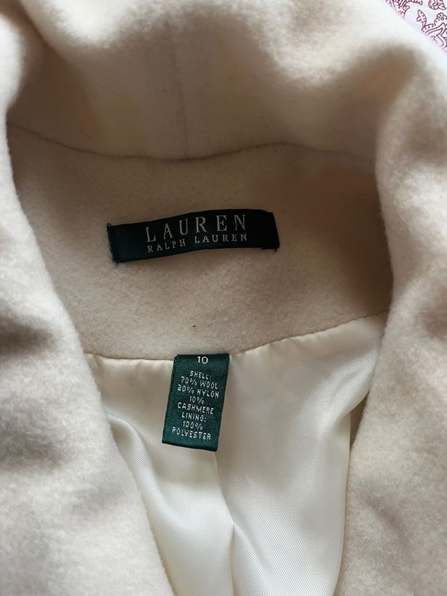 Abrigo Ralph Lauren Lana y Cachemira