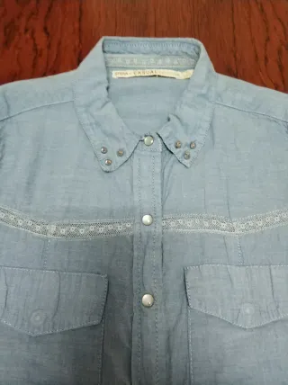 Camisa Sfera Casual Collection Azul